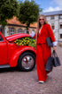 "MAJORY 74" set - jacket + pants - RED